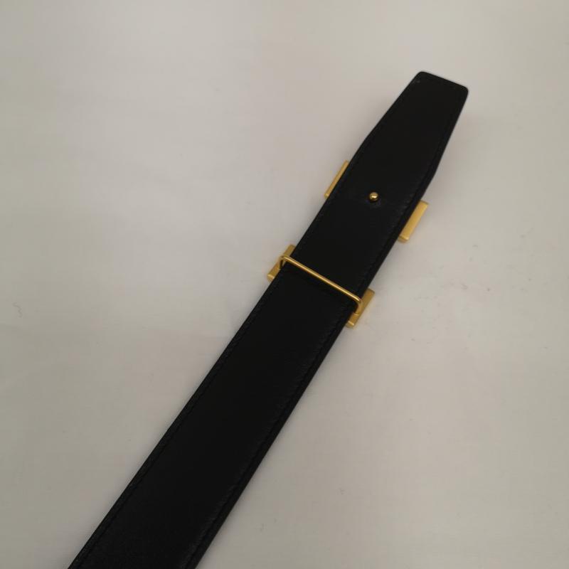 エルメス HERMES ベルト・バックル ベルト コンスタンス H リバーシブル ベルト エプソン シェーブル ゴールド金具 100 D刻印 - 黒 / ブラック / black X 灰 / グレー / gray メンズ USED 古着 中古 50164823