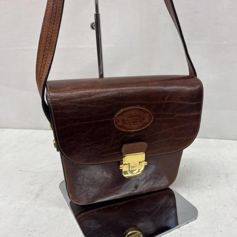 ヴィンテージ VINTAGE ショルダーバッグ ショルダーバッグ Oroton オロトン レザーショルダーバッグ オーストラリア製 カウハイド - 茶 / ブラウン / brown レディース USED 古着 中古 50164839
