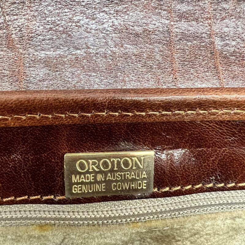 ヴィンテージ VINTAGE ショルダーバッグ ショルダーバッグ Oroton オロトン レザーショルダーバッグ オーストラリア製 カウハイド - 茶 / ブラウン / brown レディース USED 古着 中古 50164839
