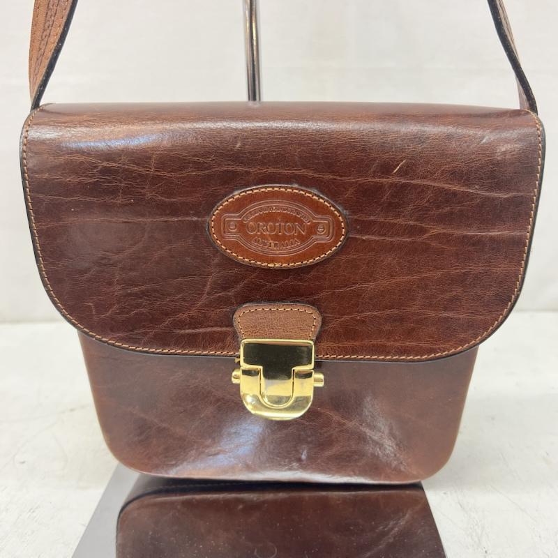 ヴィンテージ VINTAGE ショルダーバッグ ショルダーバッグ Oroton オロトン レザーショルダーバッグ オーストラリア製 カウハイド - 茶 / ブラウン / brown レディース USED 古着 中古 50164839