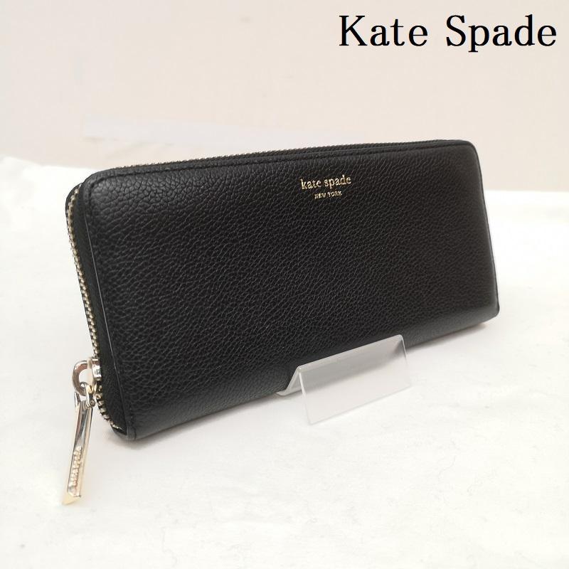ケイトスペード Kate Spade 財布 長財布 レザー ロング ウォレット 長財布 黒 / ブラック / black レディース USED 古着 中古 50164840