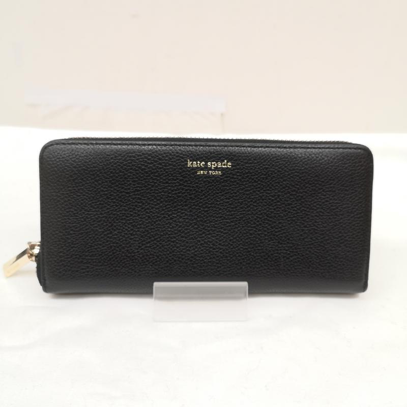 ケイトスペード Kate Spade 財布 長財布 レザー ロング ウォレット 長財布 黒 / ブラック / black レディース USED 古着 中古 50164840