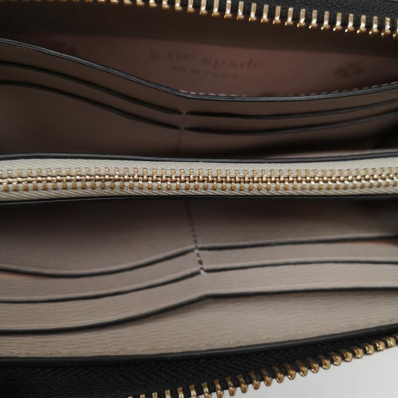 ケイトスペード Kate Spade 財布 長財布 レザー ロング ウォレット 長財布 黒 / ブラック / black レディース USED 古着 中古 50164840