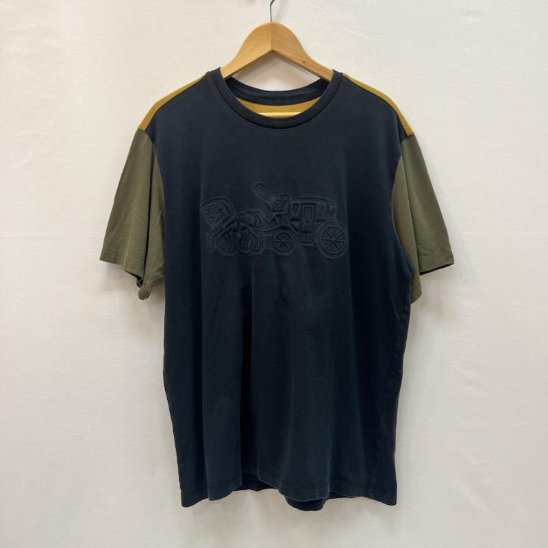 コーチ COACH Tシャツ 半袖 ポップホース＆キャリッジ ロゴ Tシャツ L メンズ USED 古着 中古 50164843