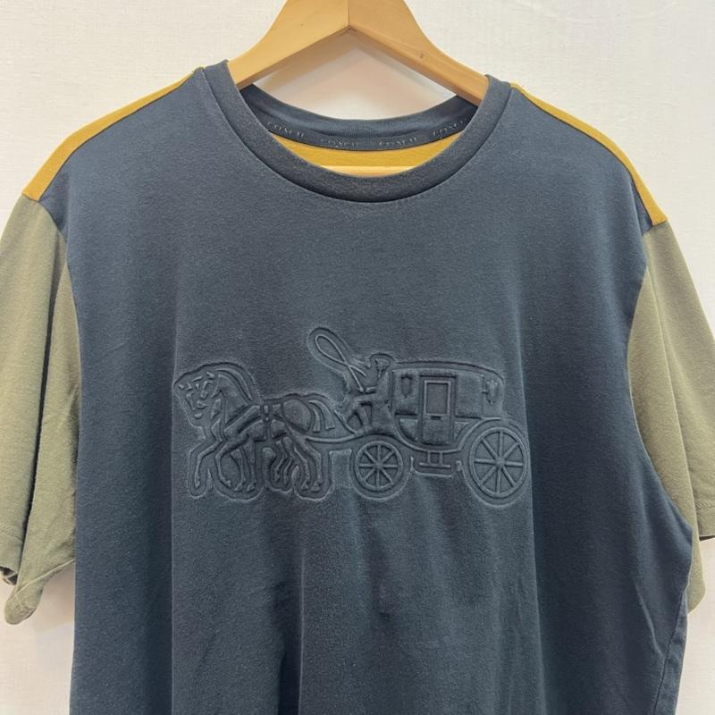 コーチ COACH Tシャツ 半袖 ポップホース＆キャリッジ ロゴ Tシャツ L メンズ USED 古着 中古 50164843