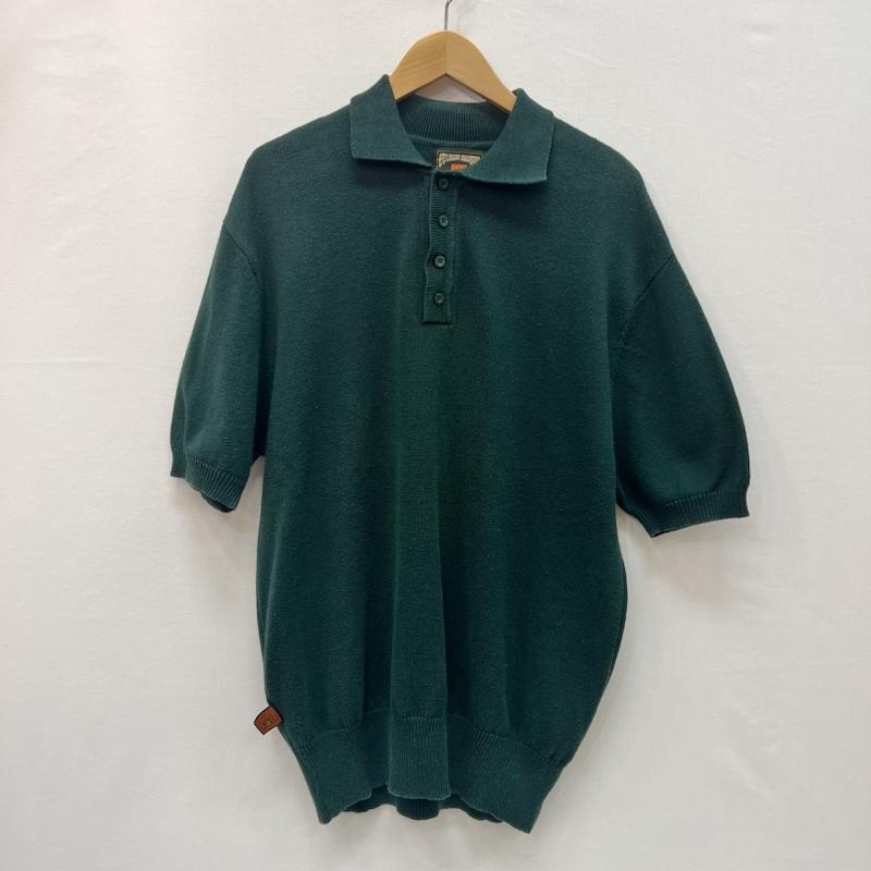 古着 USED ポロシャツ 半袖 FB COUNTY チャーリーブラウン コットンニットポロ L 緑 / グリーン / green メンズ USED 古着 中古 50164844