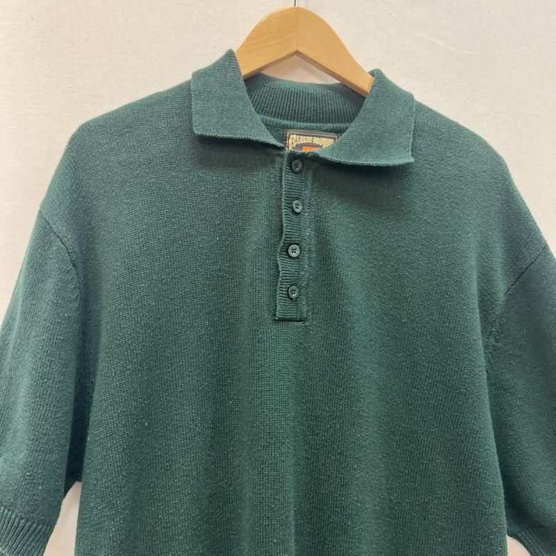 古着 USED ポロシャツ 半袖 FB COUNTY チャーリーブラウン コットンニットポロ L 緑 / グリーン / green メンズ USED 古着 中古 50164844