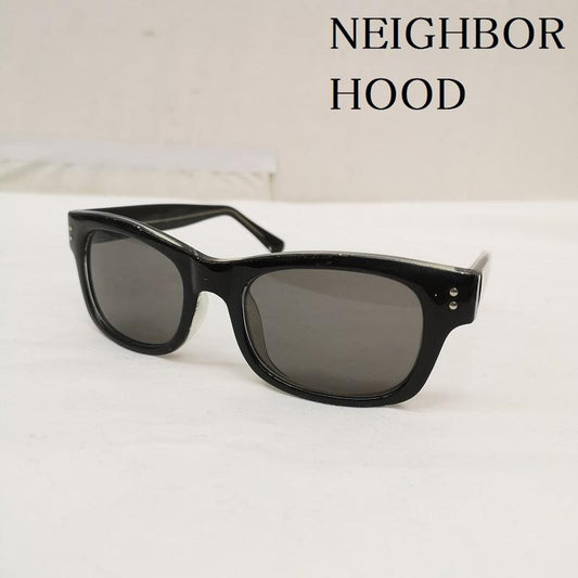 ネイバーフッド NEIGHBORHOOD めがね・サングラス サングラス サイド ロゴ ウェリントン サングラス - 黒 / ブラック / black メンズ USED 古着 中古 50164845