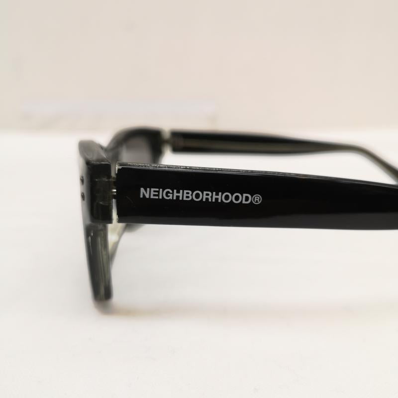 ネイバーフッド NEIGHBORHOOD めがね・サングラス サングラス サイド ロゴ ウェリントン サングラス - 黒 / ブラック / black メンズ USED 古着 中古 50164845