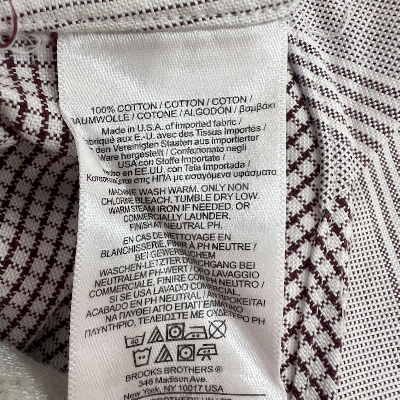 ブラックフリース ブルックスブラザーズ BLACK FLEECE シャツ、ブラウス 長袖 USA製 ランダムストライプ ボタンダウンシャツ サイズBB3 - 白 / ホワイト / white X 灰 / グレー / gray メンズ USED 古着 中古 50164851
