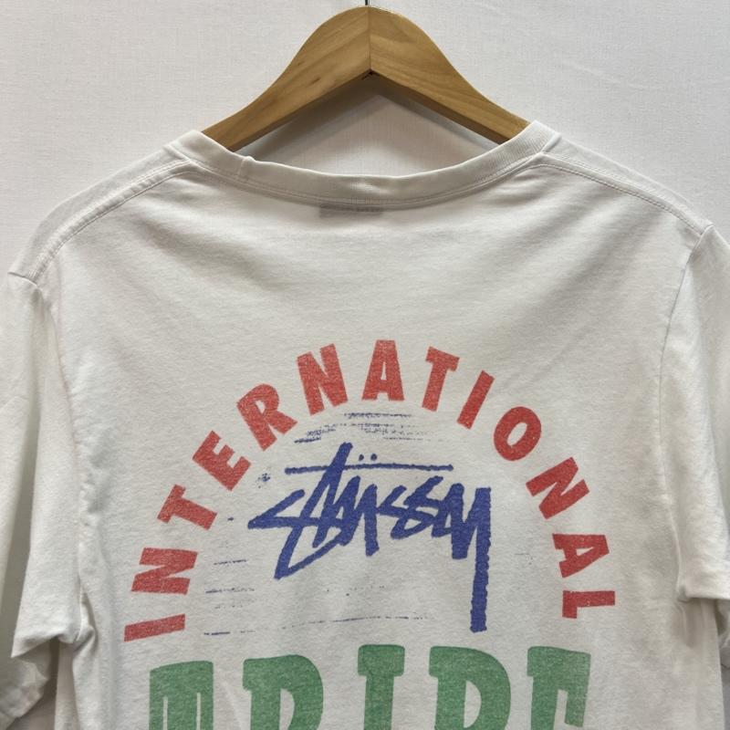 ステューシー STUSSY Tシャツ 半袖 ロゴ プリント Tシャツ S 白 / ホワイト / white メンズ USED 古着 中古 50164853