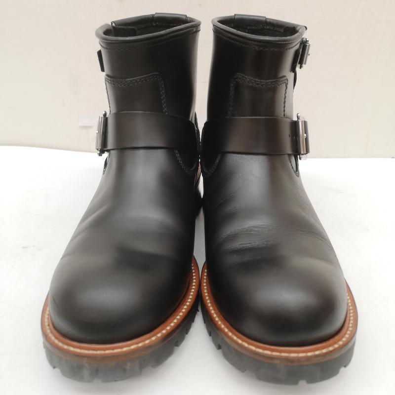 ショット schott ブーツ 一般 S28002 Engineer Boots Short エンジニア ショート レザー ブーツ US：7 黒 / ブラック / black メンズ USED 古着 中古 50164860
