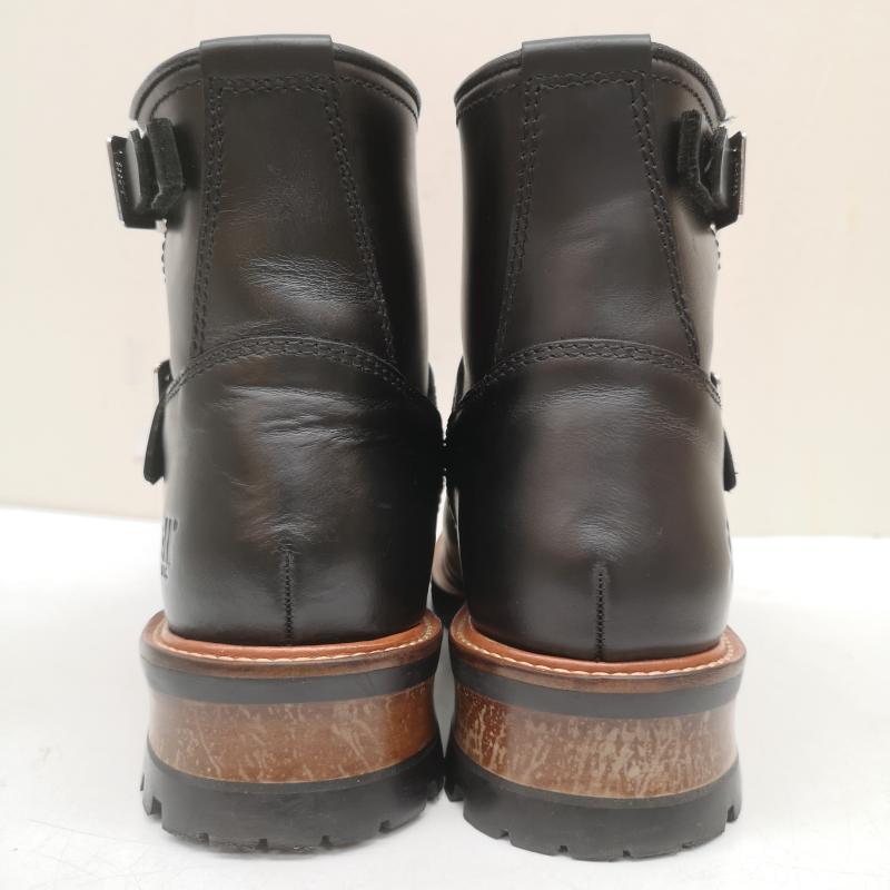 ショット schott ブーツ 一般 S28002 Engineer Boots Short エンジニア ショート レザー ブーツ US：7 黒 / ブラック / black メンズ USED 古着 中古 50164860