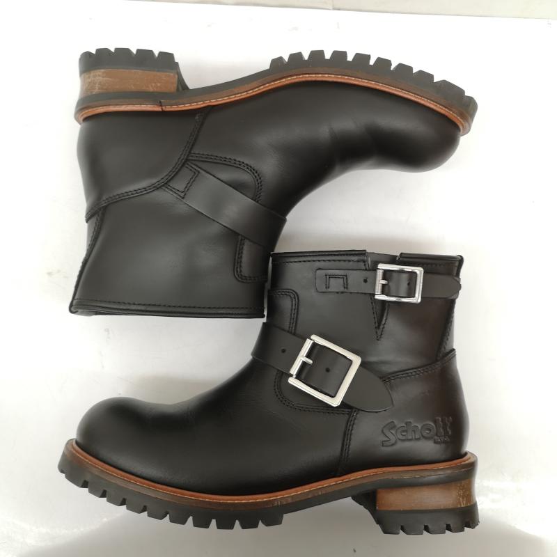 ショット schott ブーツ 一般 S28002 Engineer Boots Short エンジニア ショート レザー ブーツ US：7 黒 / ブラック / black メンズ USED 古着 中古 50164860