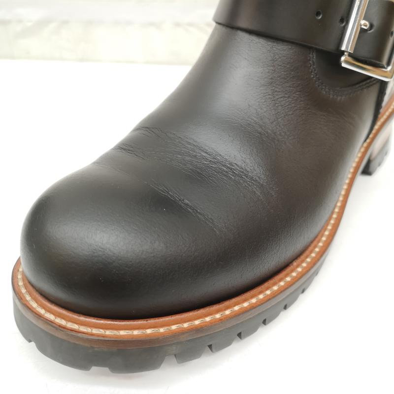 ショット schott ブーツ 一般 S28002 Engineer Boots Short エンジニア ショート レザー ブーツ US：7 黒 / ブラック / black メンズ USED 古着 中古 50164860