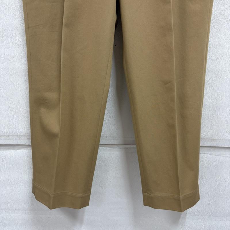 イール EEL パンツ スラックス テーパード 少年パンツ タック 日本製 イージーパンツ Flag Shop Ver スラックス M 無地 ベージュ / ベージュ / beige メンズ USED 古着 中古 50164861