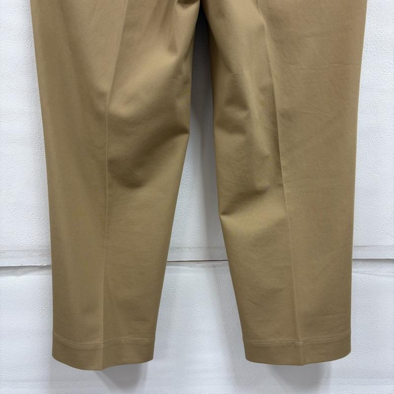 イール EEL パンツ スラックス テーパード 少年パンツ タック 日本製 イージーパンツ Flag Shop Ver スラックス M 無地 ベージュ / ベージュ / beige メンズ USED 古着 中古 50164861