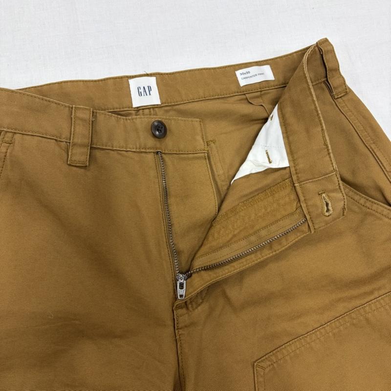 ギャップ GAP パンツ ワークパンツ、ペインターパンツ ペインター ダブルニー カーペンター パンツ ワーク 30インチ 無地 キャメル / キャメル / メンズ USED 古着 中古 50164862