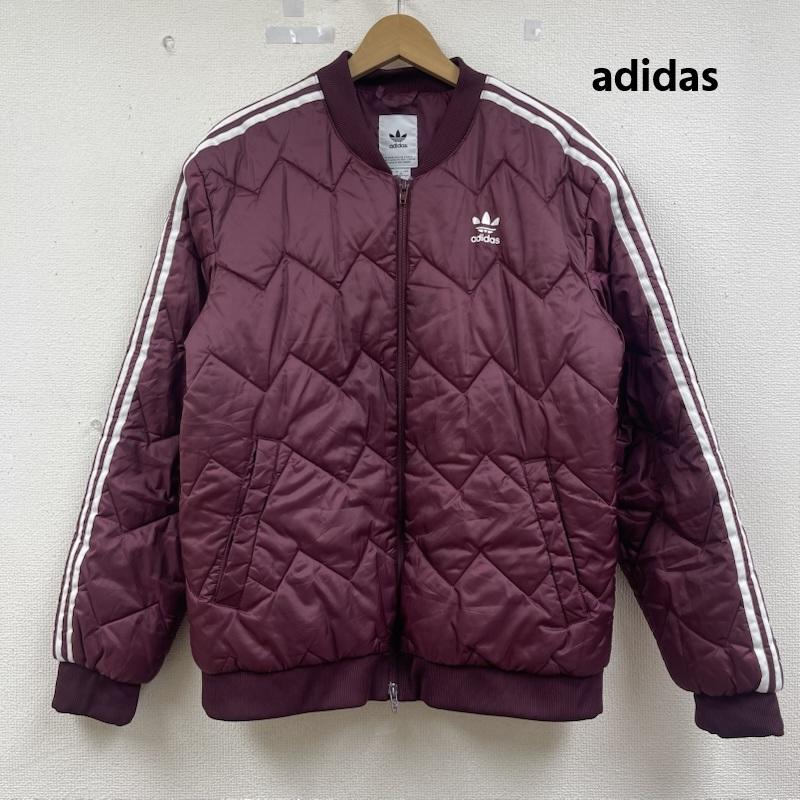 アディダス adidas ジャケット、上着 ジャンパー、ブルゾン ORIGINALS SST QUILTED JACKET ジップアップ キルティング ジャケット XXL えんじ / ワインレッド / dark red メンズ USED 古着 中古 50164868