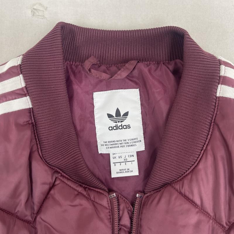 アディダス adidas ジャケット、上着 ジャンパー、ブルゾン ORIGINALS SST QUILTED JACKET ジップアップ キルティング ジャケット XXL えんじ / ワインレッド / dark red メンズ USED 古着 中古 50164868