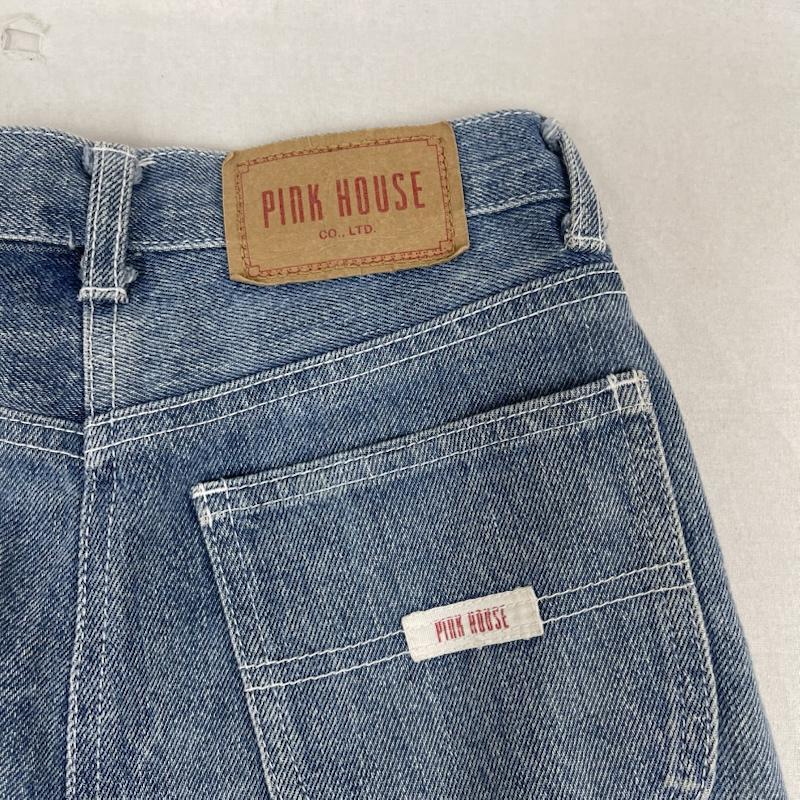 ピンクハウス PINK HOUSE スカート ロングスカート ロゴ パッチ 刺繍 デニム 台形 ロングスカート p0121f521 インディゴ / インディゴ / Indigo レディース USED 古着 中古 50164870