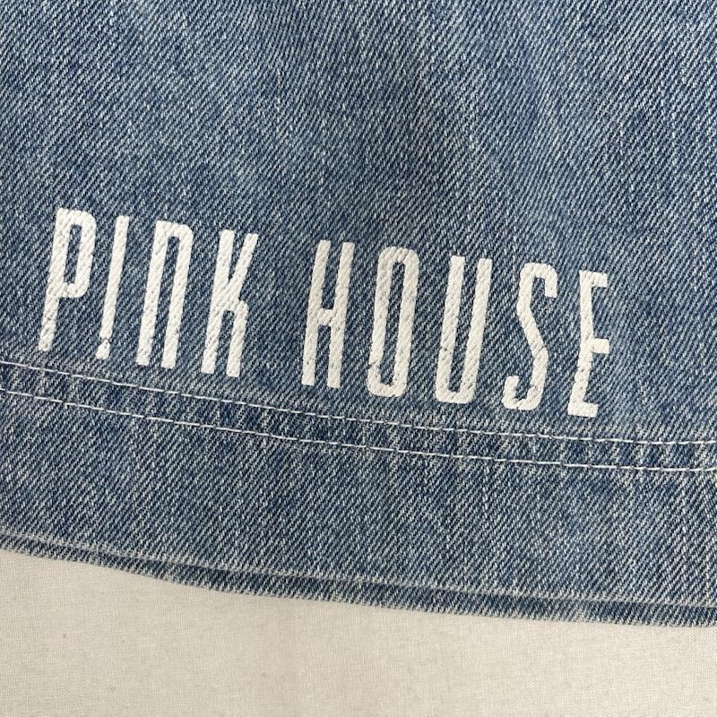 ピンクハウス PINK HOUSE スカート ロングスカート ロゴ パッチ 刺繍 デニム 台形 ロングスカート p0121f521 インディゴ / インディゴ / Indigo レディース USED 古着 中古 50164870