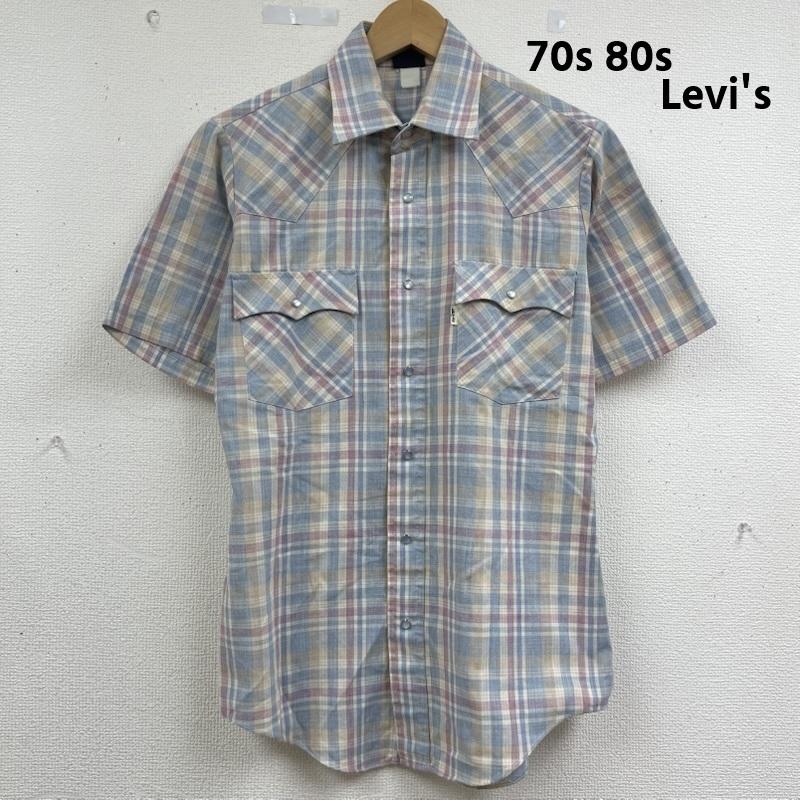 リーバイス Levi s シャツ、ブラウス 半袖 70s 80s ヴィンテージ ボタンアップ チェック 格子柄 シャツ S マルチカラー / マルチカラー / multicolor メンズ USED 古着 中古 50164874