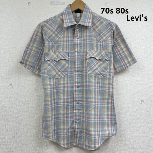 リーバイス Levi s シャツ、ブラウス 半袖 70s 80s ヴィンテージ ボタンアップ チェック 格子柄 シャツ S マルチカラー / マルチカラー / multicolor メンズ USED 古着 中古 50164874