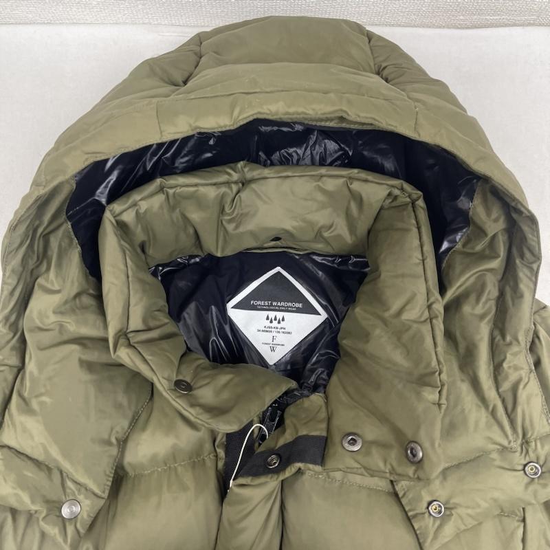 古着 USED ジャケット、上着 ダウンジャケット FOREST WARDROBE ジップアップ ダウンジャケット M カーキ / カーキ / khaki メンズ USED 古着 中古 50164876
