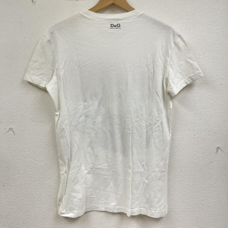ドルチェアンドガッバーナ DOLCE&GABBANA Tシャツ 半袖 ACTION ラメ グラフィック プリント Tシャツ カットソー y2k S 白 / ホワイト / white メンズ USED 古着 中古 50164878
