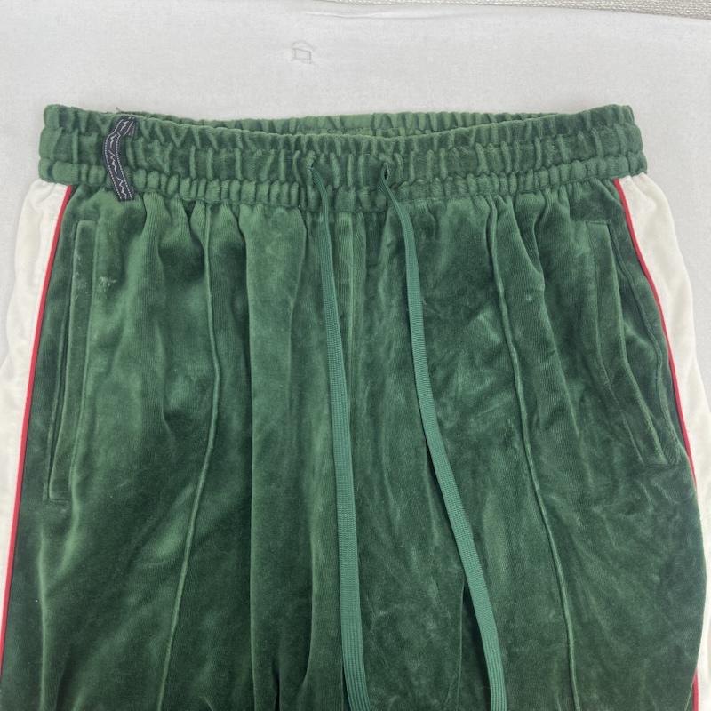 マナスタッシュ MANASTASH パンツ ワークパンツ、ペインターパンツ VELVET TRACK PANTS ベロア トラック パンツ 792-4210018 M 緑 / グリーン / green メンズ USED 古着 中古 50164883