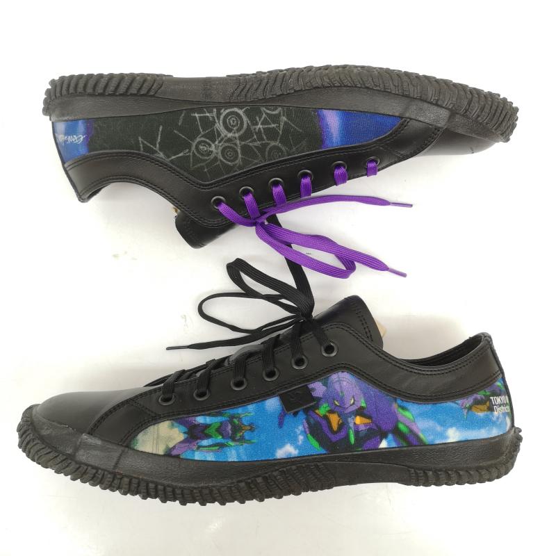 タケオキクチ TAKEO KIKUCHI スニーカー スニーカー SPINGLE MOVE スピングルムーヴ 別注 EVANGELION 初号機モデル スニーカー L 黒 / ブラック / black メンズ USED 古着 中古 50164887
