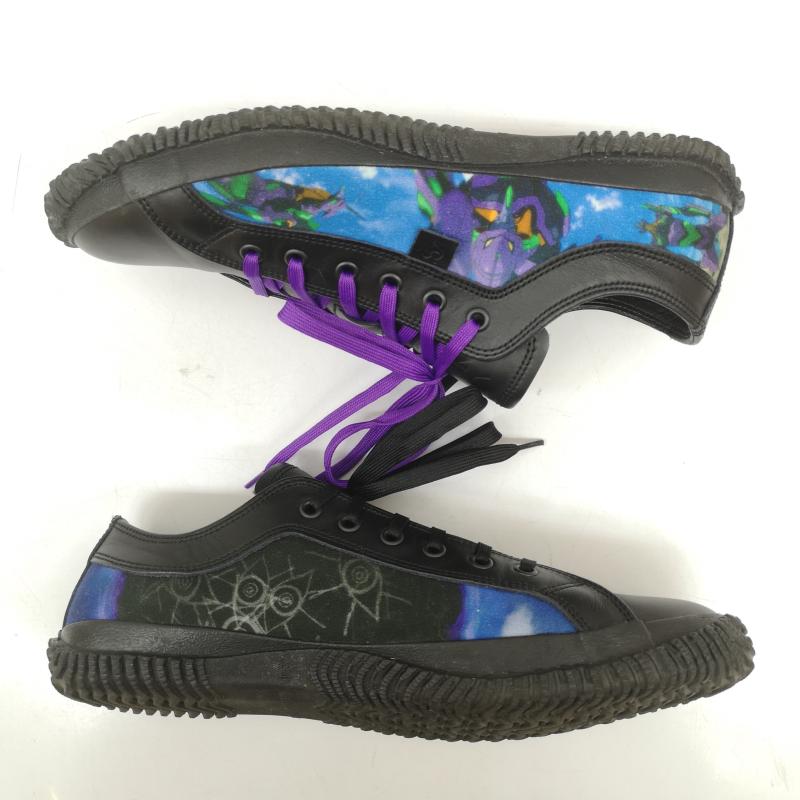 タケオキクチ TAKEO KIKUCHI スニーカー スニーカー SPINGLE MOVE スピングルムーヴ 別注 EVANGELION 初号機モデル スニーカー L 黒 / ブラック / black メンズ USED 古着 中古 50164887