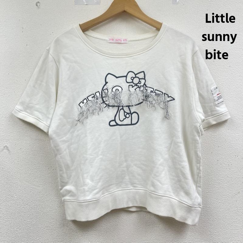 リトルサニーバイト Little sunny bite トレーナー 半袖 日本製 サンリオ ハローキティ コラボ スウェット シャツ Tシャツ S 白 / ホワイト / white メンズ USED 古着 中古 50164888
