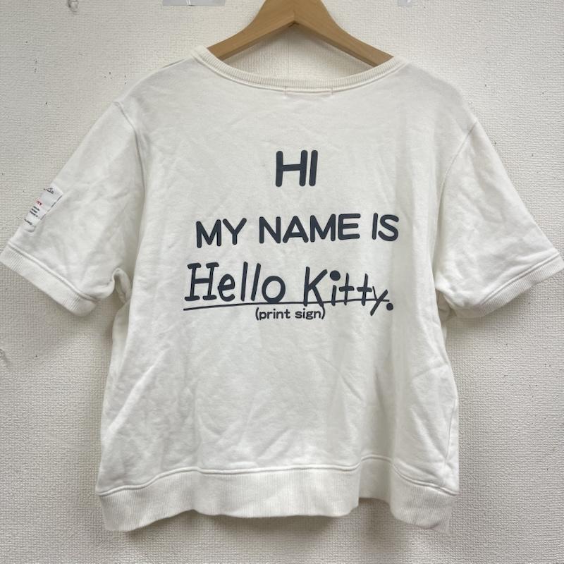 リトルサニーバイト Little sunny bite トレーナー 半袖 日本製 サンリオ ハローキティ コラボ スウェット シャツ Tシャツ S 白 / ホワイト / white メンズ USED 古着 中古 50164888