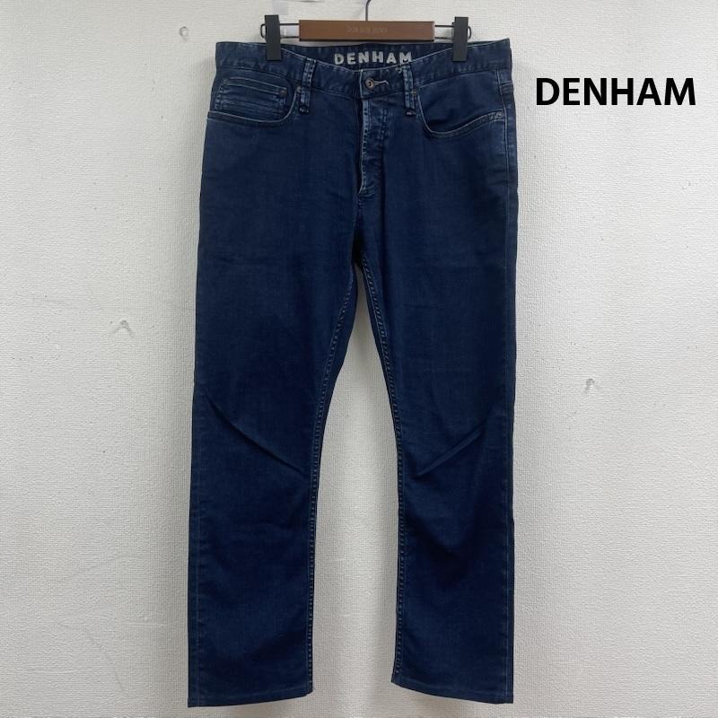 デンハム DENHAM パンツ デニム、ジーンズ インディゴ ウォッシュ加工 ストレッチ スリムフィット デニム パンツ 01-15-05-11-027 32インチ インディゴ / インディゴ / Indigo メンズ USED 古着 中古 50164895
