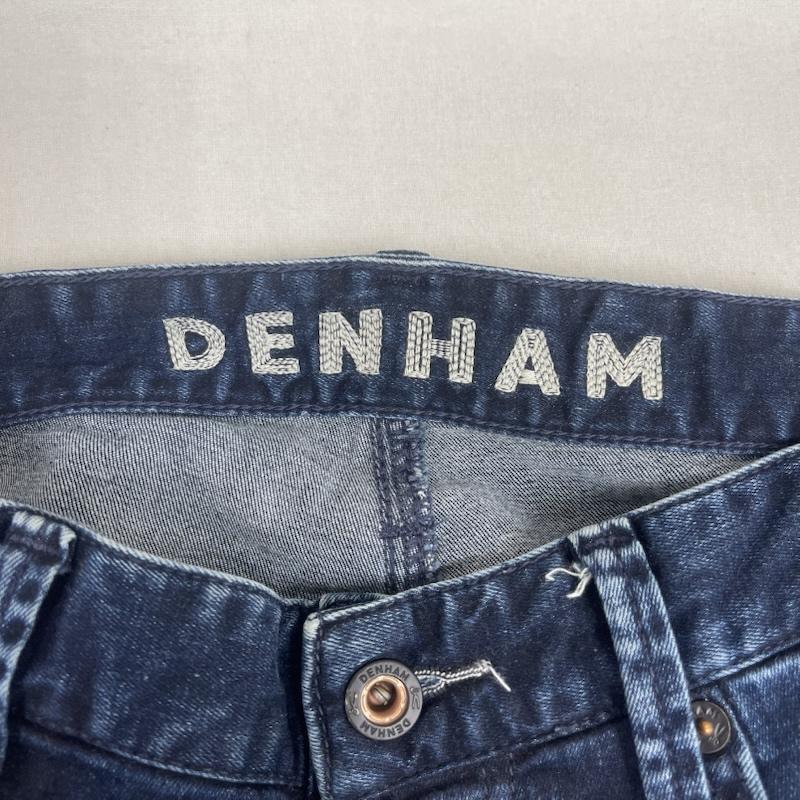 デンハム DENHAM パンツ デニム、ジーンズ インディゴ ウォッシュ加工 ストレッチ スリムフィット デニム パンツ 01-15-05-11-027 32インチ インディゴ / インディゴ / Indigo メンズ USED 古着 中古 50164895