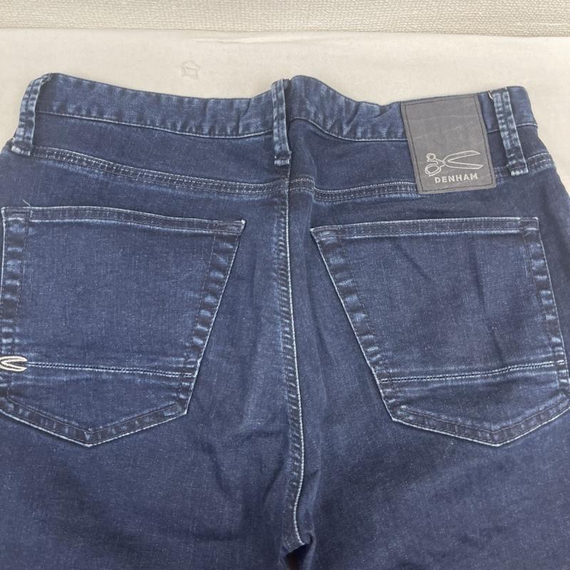 デンハム DENHAM パンツ デニム、ジーンズ インディゴ ウォッシュ加工 ストレッチ スリムフィット デニム パンツ 01-15-05-11-027 32インチ インディゴ / インディゴ / Indigo メンズ USED 古着 中古 50164895