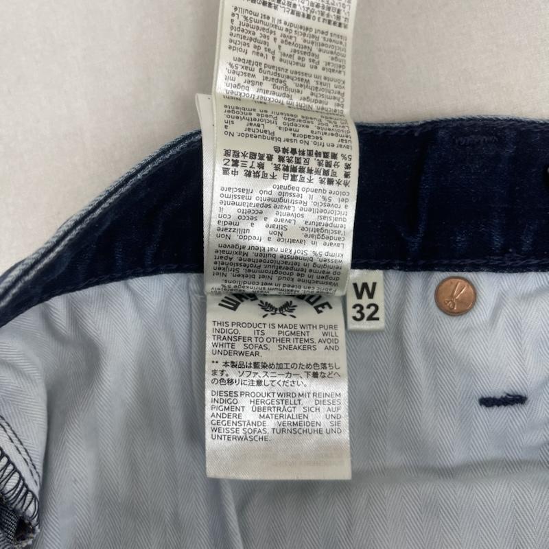 デンハム DENHAM パンツ デニム、ジーンズ インディゴ ウォッシュ加工 ストレッチ スリムフィット デニム パンツ 01-15-05-11-027 32インチ インディゴ / インディゴ / Indigo メンズ USED 古着 中古 50164895