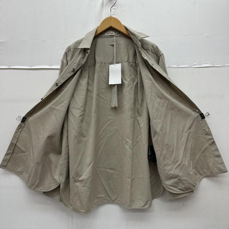 フィアーオブゴッド Fear of God シャツ、ブラウス 長袖 Eternal Button Front Shirt レギュラーカラー シャツ FGE50-008OXF 46 ベージュ / ベージュ / beige メンズ USED 古着 中古 50164897