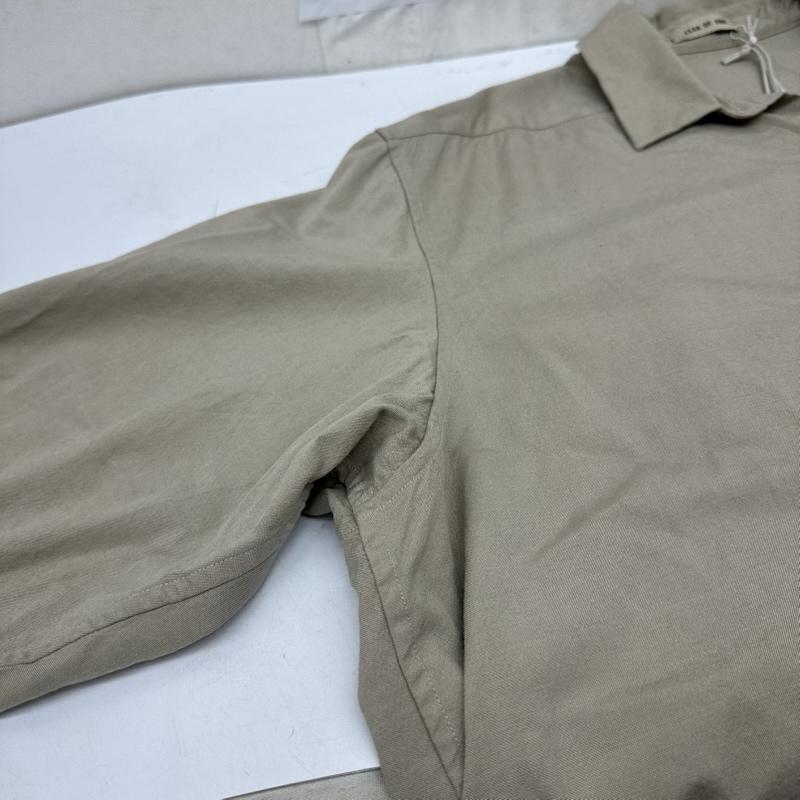 フィアーオブゴッド Fear of God シャツ、ブラウス 長袖 Eternal Button Front Shirt レギュラーカラー シャツ FGE50-008OXF 46 ベージュ / ベージュ / beige メンズ USED 古着 中古 50164897