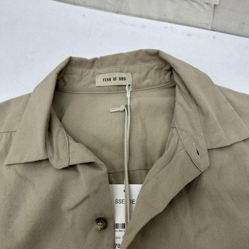 フィアーオブゴッド Fear of God シャツ、ブラウス 長袖 Eternal Button Front Shirt レギュラーカラー シャツ FGE50-008OXF 46 ベージュ / ベージュ / beige メンズ USED 古着 中古 50164897