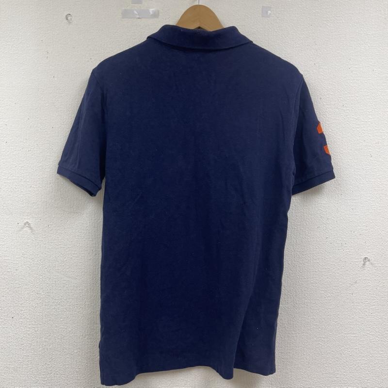 ポロラルフローレン POLO RALPH LAUREN ポロシャツ 半袖 ビッグポニー パッチ 刺繍 半袖 ポロシャツ トップス L 紺 / ネイビー / navy メンズ USED 古着 中古 50164900