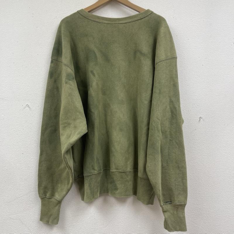 チャンピオン Champion トレーナー 長袖 メキシコ製 REVERSE WEAVE スウェット シャツ フェードグリーン XL カーキオリーブ / カーキオリーブ / メンズ USED 古着 中古 50164902