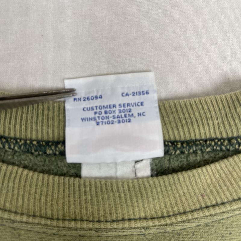 チャンピオン Champion トレーナー 長袖 メキシコ製 REVERSE WEAVE スウェット シャツ フェードグリーン XL カーキオリーブ / カーキオリーブ / メンズ USED 古着 中古 50164902