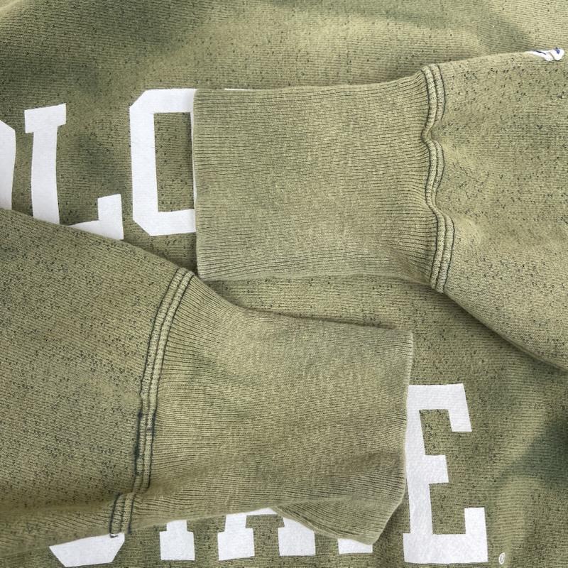 チャンピオン Champion トレーナー 長袖 メキシコ製 REVERSE WEAVE スウェット シャツ フェードグリーン XL カーキオリーブ / カーキオリーブ / メンズ USED 古着 中古 50164902