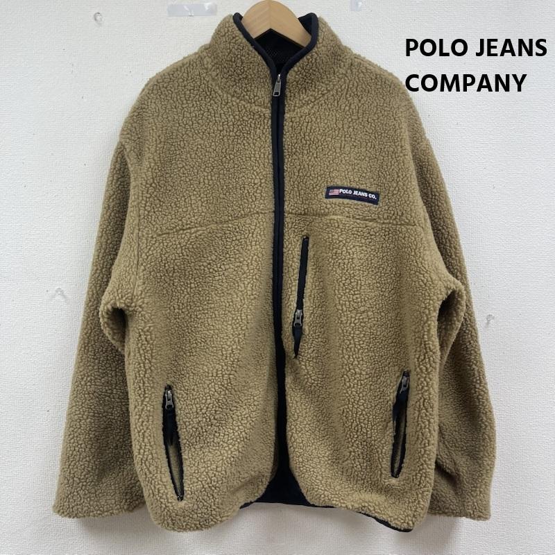 ポロジーンズカンパニー POLO JEANS COMPANY ジャケット、上着 ジャンパー、ブルゾン テディフリース ロゴパッチ ジップアップ ジャケット アウター M ベージュ / ベージュ / beige メンズ USED 古着 中古 50164909