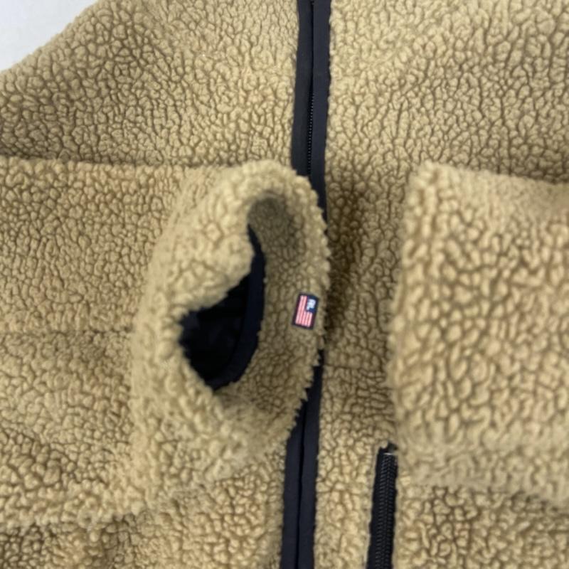 ポロジーンズカンパニー POLO JEANS COMPANY ジャケット、上着 ジャンパー、ブルゾン テディフリース ロゴパッチ ジップアップ ジャケット アウター M ベージュ / ベージュ / beige メンズ USED 古着 中古 50164909