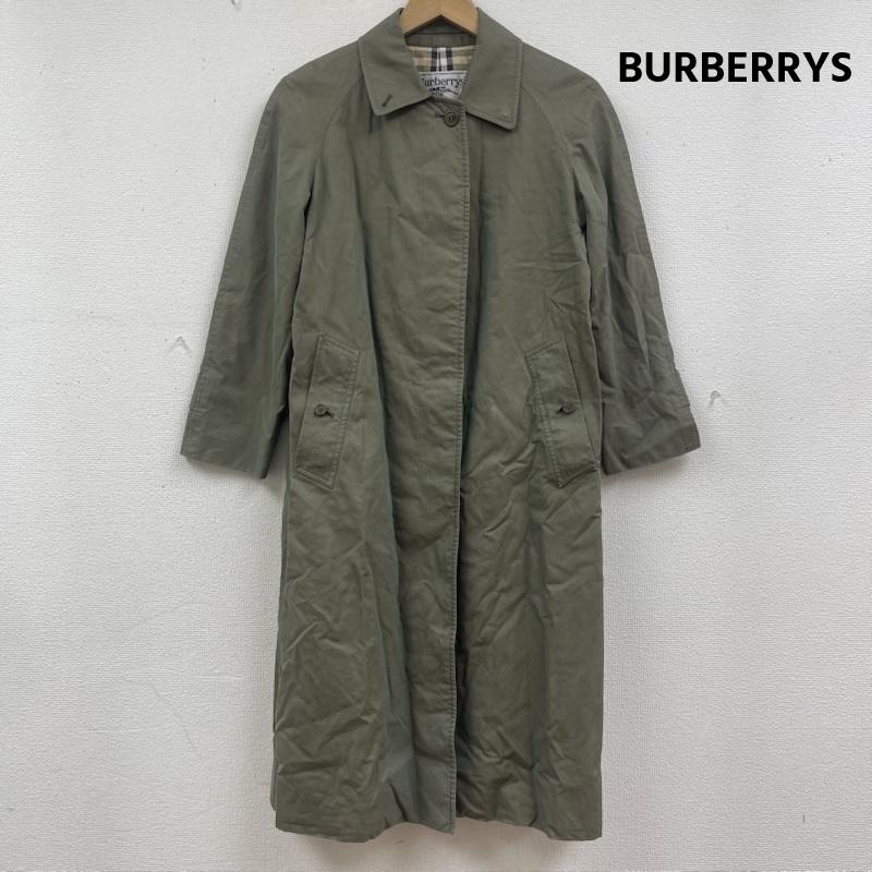 バーバリーズ BURBERRYS コート コート一般 ヴィンテージ ノバチェック トレンチ ステンカラー コート 玉虫色 fd080-039-79 S カーキオリーブ / カーキオリーブ / レディース USED 古着 中古 50164912