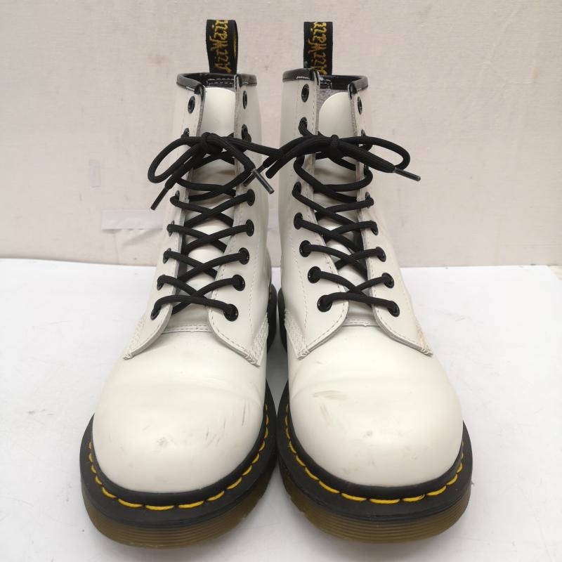 ドクターマーチン Dr.Martens ブーツ 一般 11822 8ホール ブーツ レザー UK：5 白 / ホワイト / white レディース USED 古着 中古 50164914
